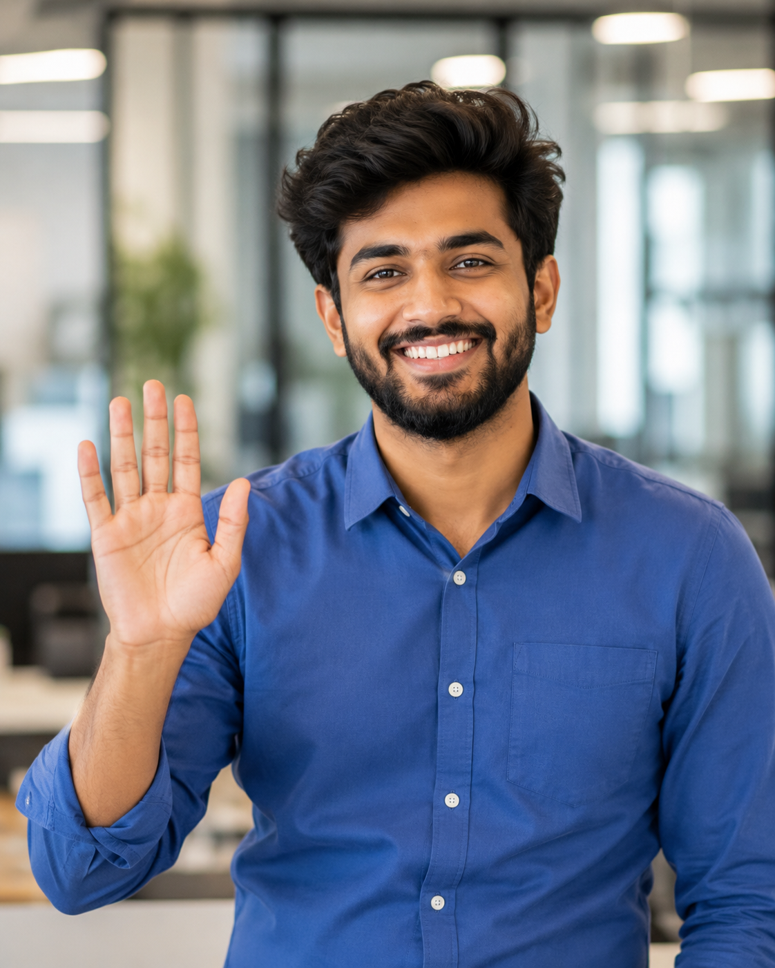 Smiling professional man